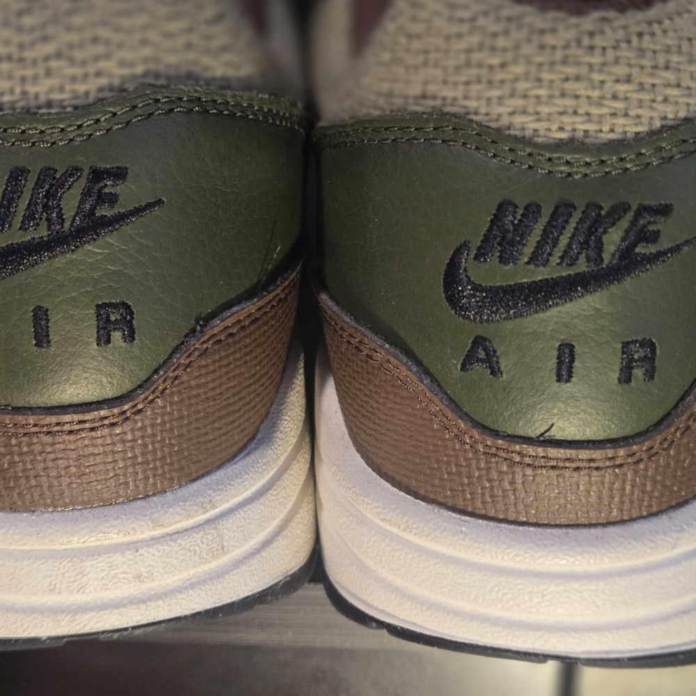 Nike Air Max 1 ESS PRM “Neutral Olive/Cargo Khaki” US Men Size 9.5 RETAIL $250 - Picture 7 of 10